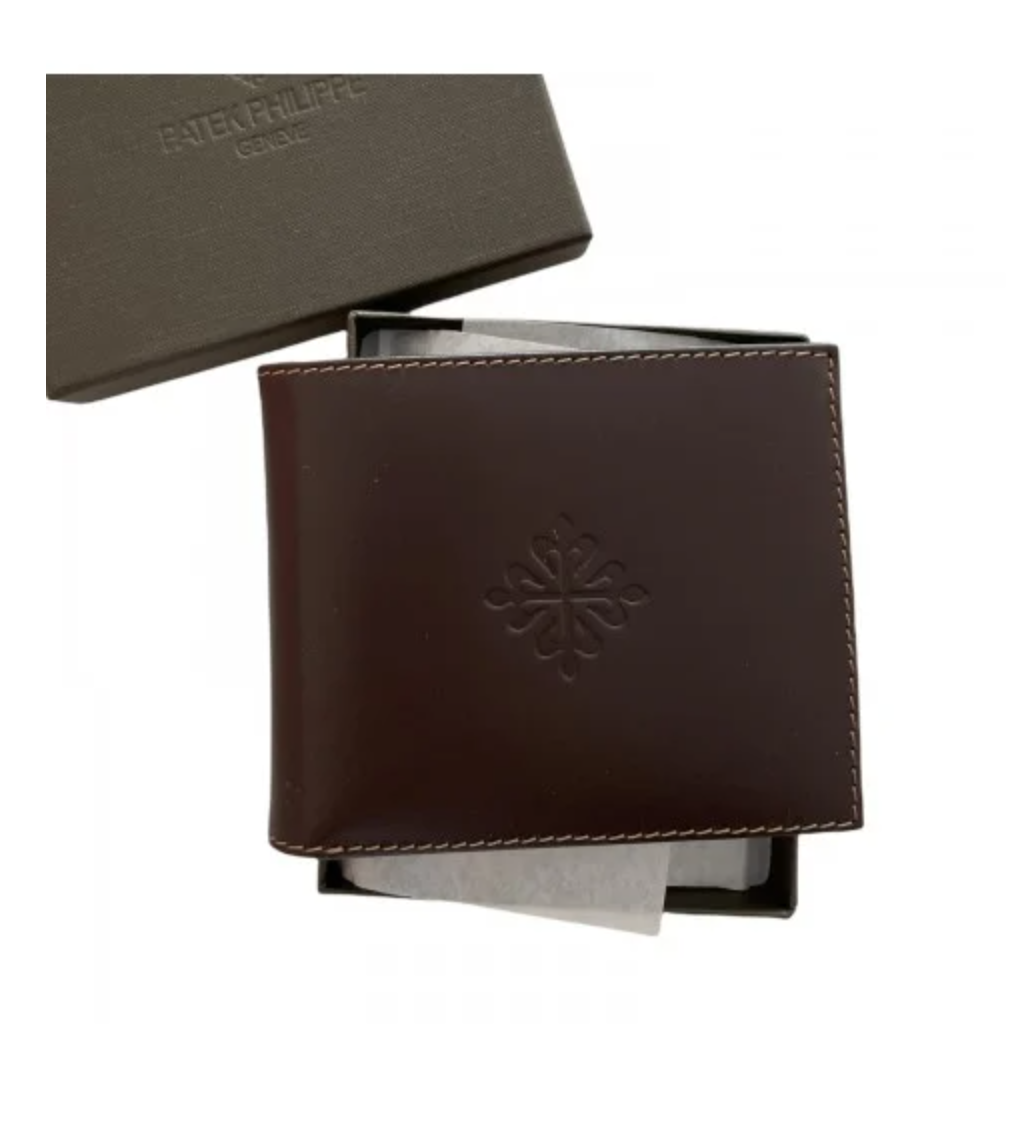 New Patek Philippe brown leather wallet GMT24